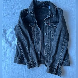 Levis charcoal jean jacket size XS